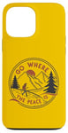 Coque pour iPhone 13 Pro Max Camping plein air amusant Go Where The Peace Is Homme/Femme Camper