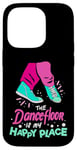 iPhone 14 Pro The Dance Floor Is My Happy Place Shoes Funny Dance Case