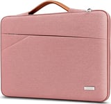 TECOOL 13.3 Inch Laptop Case Sleeve for MacBook Air/Pro 13 M3 M2 M1 2012-2024, MacBook Pro 14 M3 M2 M1 Pro/Max 2021-2023, 13,3 Acer HP Lenovo Dell Notebook, 13.5 Surface Laptop 5/4, Pink