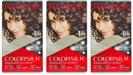 Revlon Colorsilk Permanent Hair Colour 30 Dark Brown X 3