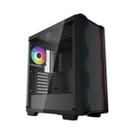 DeepCool Mid-Tower Case, Mini-ITX/Micro-ATX/ATX, ABS+SPCC+Tempered Glass, 4 Pre-