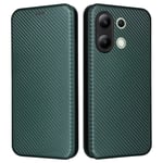 Xiaomi Redmi Note 13 4G Fodral Kolfibertextur Grön