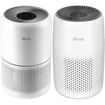 Levoit Air Purifiers for Home Bedroom with H13 HEPA & Carbon Air Filters CADR 187 m³/h & Air Purifier for Home Bedroom, Ultra Quiet HEPA Air Filter Cleaner with Fragrance Sponge