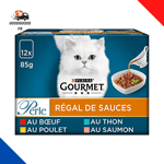 Purina Gourmet Nourriture pour Chat Adulte, 12 X 85g