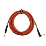 Cable Guitare 10M Orange Coude