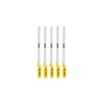 Pack de 5 lames scie sauteuse AEG 75mm bois - métal - plastique T244D