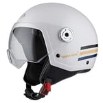 NZI Vintage 3 Casque, Homme, Triband White&Blue, S