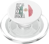 Funny it's in my DNA Mexico flag Fingerprint PopSockets PopGrip for MagSafe