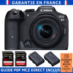 Canon EOS R7 + RF-S 18-150mm STM + 2 SanDisk 32GB Extreme PRO UHS-II SDXC 300 MB/s + 2 Canon LP-E6NH + Guide PDF MCZ DIRECT '20 TECHNIQUES POUR RÉUSSIR VOS PHOTOS