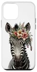 Coque pour iPhone 12 mini Zèbre Jaune Et Violet Cheval Fleurs Tropicales Poney