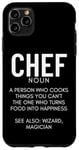 Coque pour iPhone 11 Pro Max Définition du chef Funny Cook Cooking Chefs