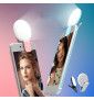 Clip Flash Selfie Pour Huawei P40 Pro Smartphone Rechargeable Led Eclairage Reglable 3 Luminosites Differentes