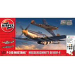 Airfix A50193 P-51D Mustang vs Bf109F-4 Dogfight Double Gift Set 1:72 Scale Kit