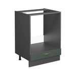 Vicco - Meuble pour four Fame-Line, Vert Or Campagne, 60 cm sans plan de travail