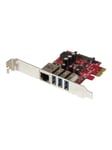 StarTech.com 3 Port PCI Express USB 3.0 Card + Gigabi