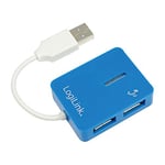 LogiLink Smile Hub USB 2.0 4 Ports Bleu