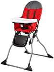 Baby high Chair seat Baby high Chair Children's Multifunction Button Folding Tray with Children,Red