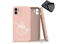 Taperso Coque et étui téléphone mobile rose oppo a5 a9 2020 ancre blanc personnalisee