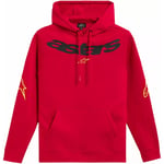 Hoodie alpinestars - Elliptic pullover röd xxl bomull