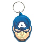 South Coast Jewellery Captain America Marvel Superhero Avengers Keyring Keychain 2D Rubber Bag Pencil Case Charm Pendent Zip Accessory