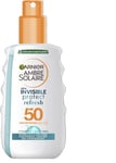 Garnier Ambre Solaire Invisible Protect Refresh Spray SPF50, Transparent