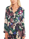 Maison Lejaby Paradise Floral Pyjama Shirt, Berry Garden