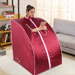 Hofuton Cabine de Sauna Vapeur Sauna Maison Portable Mobile Hammam et Sauna - Rouge