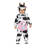 Atosa-61640 Atosa-61640-Costume Déguisement Vache, Unisex, 61640, Blanc, + 24 mois