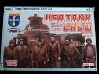 1 grappe de figurines au 1/72. ORION 72050, Equipage Char USA tenue hiver WW2.