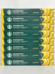 STARBUCKS Creamy Vanilla Coffee By Nespresso Blonde Roast 8 X 10 Capsule Packs