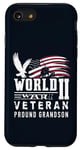 iPhone SE (2020) / 7 / 8 World War II 2 Veteran Proud Grandson Service Eagle Flag Case