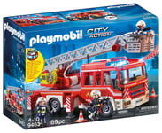 Playmobil 9463 City Action Fire Ladder Unit with Extendable Ladder with Light...