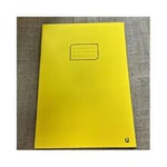 Ulearn A4 10mm Squared Exercise Book 70gsm white Paper Yellow Cover Maths orDraw