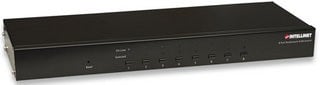 8-Port Rackmount KVM Switch - Combo USB + PS/2 - On-Screen Display - Cables included (Euro 2-pin plug) - 1600 x 900 pixels - HD - Rack mounting - 0.5 W - Black