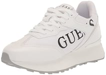 GUESS Femme Luchia Basket, Blanc 145, 41 EU