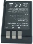Batterie pour FUJIFILM FINEPIX S100FS, 7.2V, 1150mAh, Li-ION