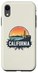 Coque pour iPhone XR Souvenir rétro avec horizon californien