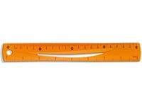 Tetis Flexibel Linjal 20Cm Orange (Bl020-Pb)