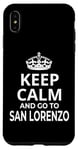 Coque pour iPhone XS Max Souvenir de San Lorenzo « Keep Calm And Go To San Lorenzo ! »
