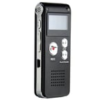 New Black Rechargeable 8GB Digital Audio Voice Recorder Dictaphone MP3 Player