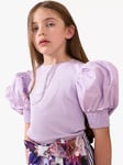 Angel & Rocket Agatha Rib Heart Top, Purple