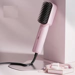 Portable Plug-in Version Mini Hair Straightener Brush Dry Wet Straightening Comb