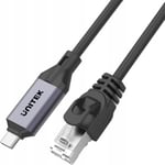 Unitek Unitek Usb C Rj-45 Lan Ethernet-Kabel, Nettverkskabel, 3M