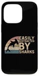 Coque pour iPhone 13 Pro Retro Vintage Easily Distracted By Sharks Hammerhead Shark