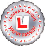 18" L Plates Foil Helium Balloon Congratulations Passed Driving Test Party Decor