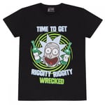 Rick And Morty Unisex Adult Riggity Wrecked T-Shirt