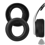 Geekria Sheepskin Ear Pads for Sony PlayStation 5 PULSE 3D PS5 Headphone (Black)