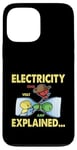 Coque pour iPhone 13 Pro Max Électricité expliquée Volt Ohm Amp Electrician Science