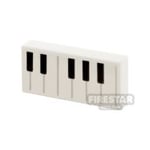 Printed Tile 1x2 Piano Keys