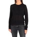 Eleven Paris Womens CARRIE long sleeve round neck sweater 17S2TO03 woman - Black Cotton - Size Small